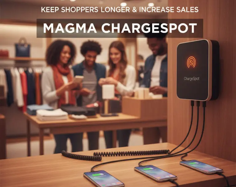 Keep Shoppers Longer & Increase Sales with Magma ChargeSpot