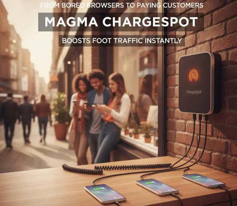 From Bored Browsers to Paying Customers: How Magma ChargeSpot Boosts Foot Traffic Instantly